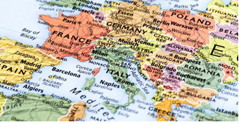 European map Map of europe